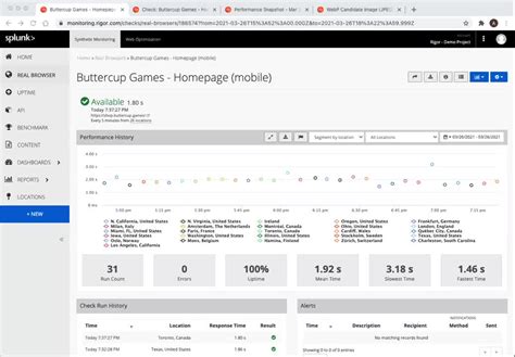 Splunk Synthetic Monitoring